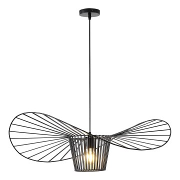 Luster na lanku 1xE27/40W/230V čierna