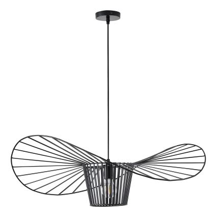 Luster na lanku 1xE27/40W/230V čierna