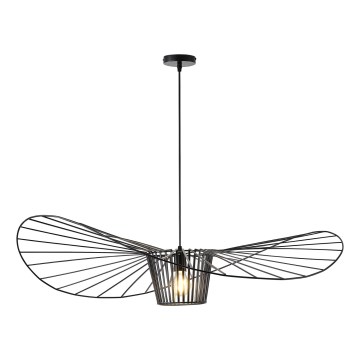 Luster na lanku 1xE27/40W/230V čierna