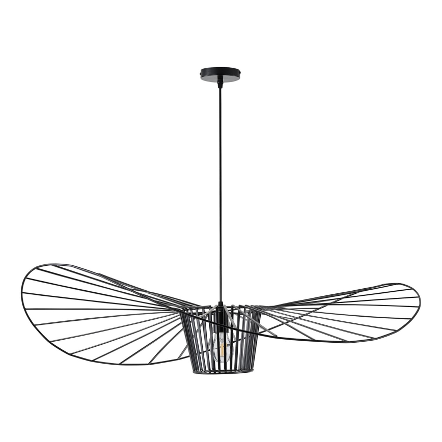 Luster na lanku 1xE27/40W/230V čierna