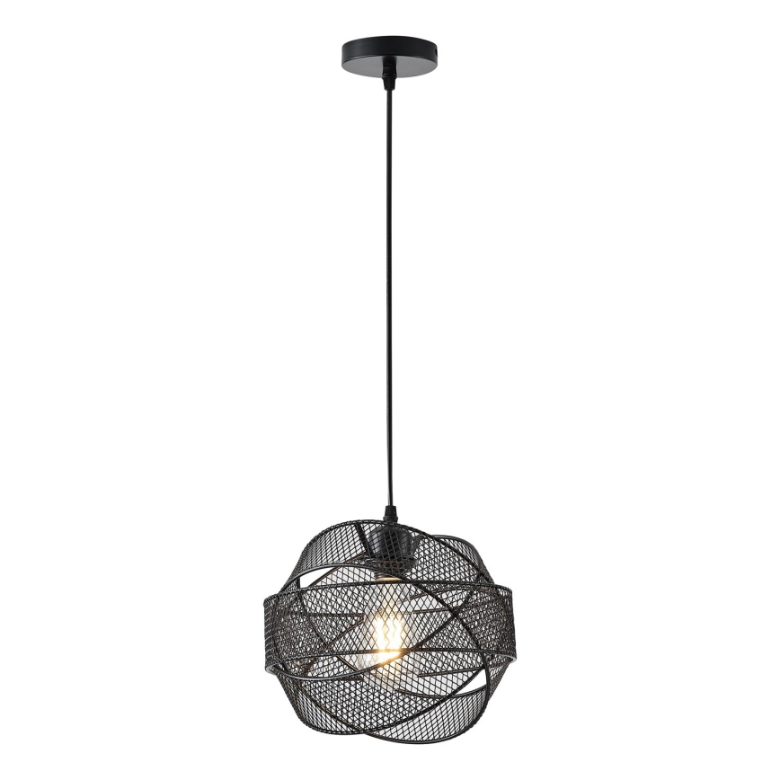 Luster na lanku 1xE27/40W/230V čierna