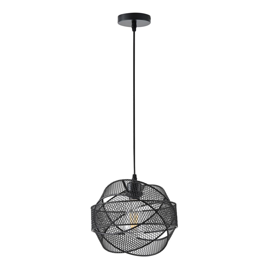 Luster na lanku 1xE27/40W/230V čierna