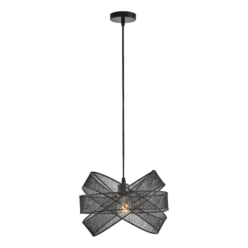 Luster na lanku 1xE27/40W/230V čierna