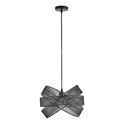 Luster na lanku 1xE27/40W/230V čierna