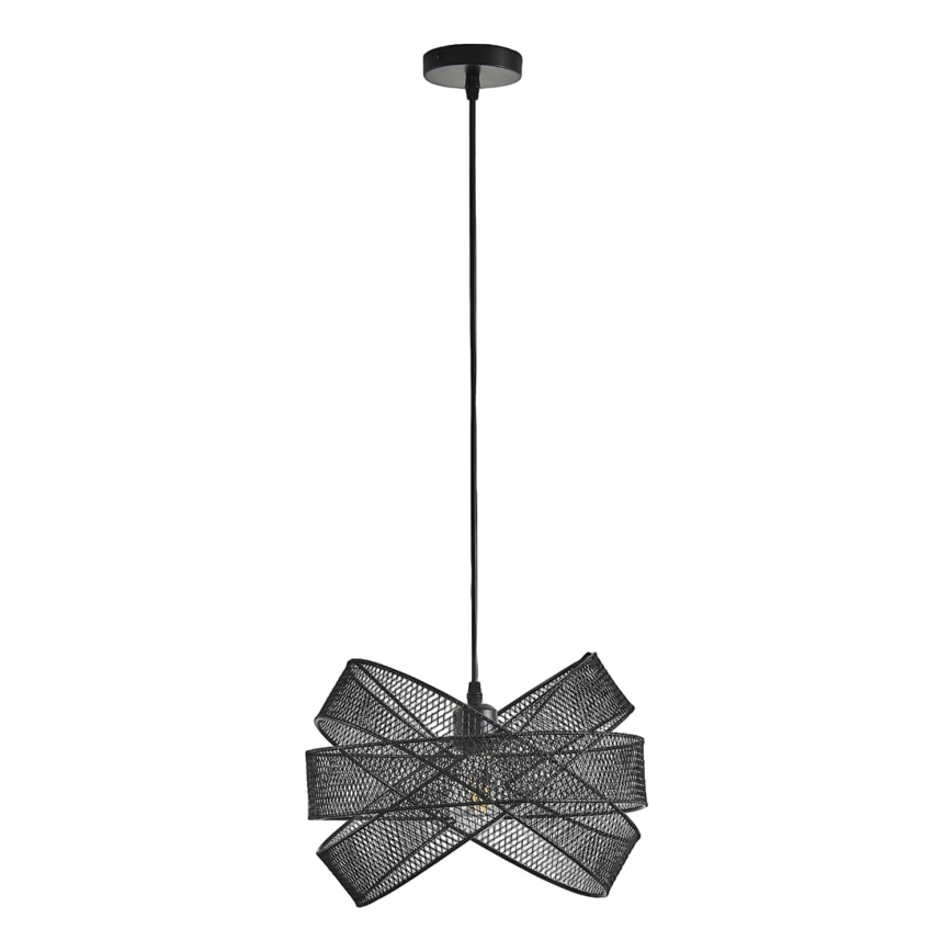 Luster na lanku 1xE27/40W/230V čierna