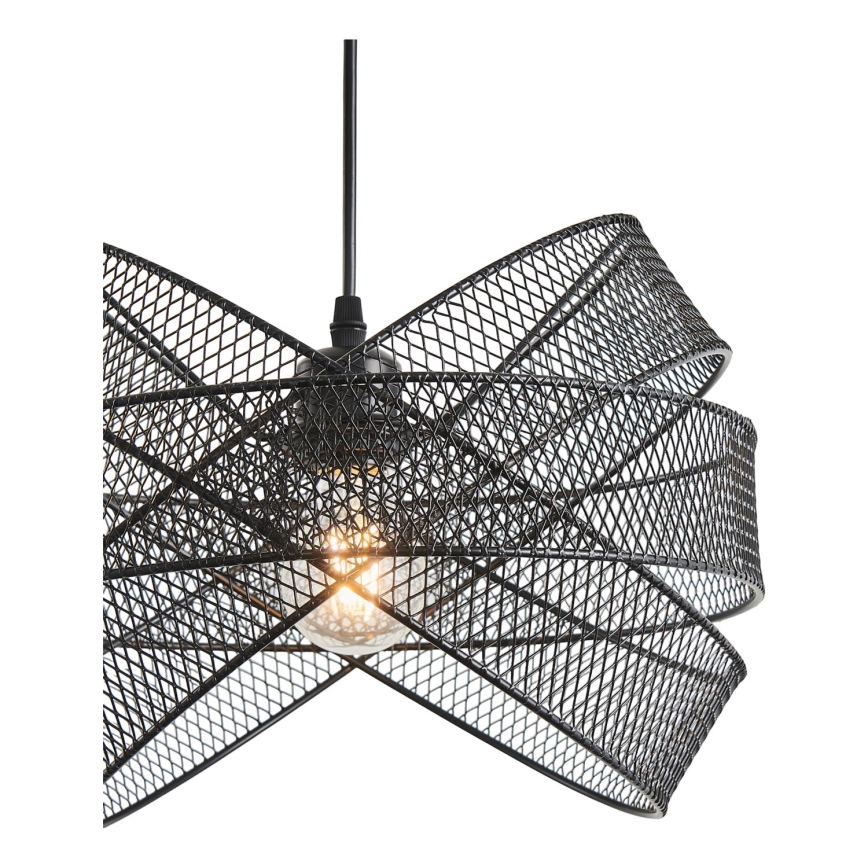 Luster na lanku 1xE27/40W/230V čierna