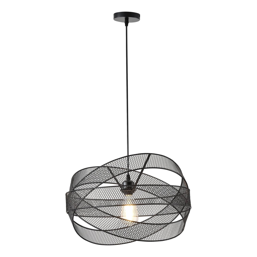 Luster na lanku 1xE27/40W/230V čierna