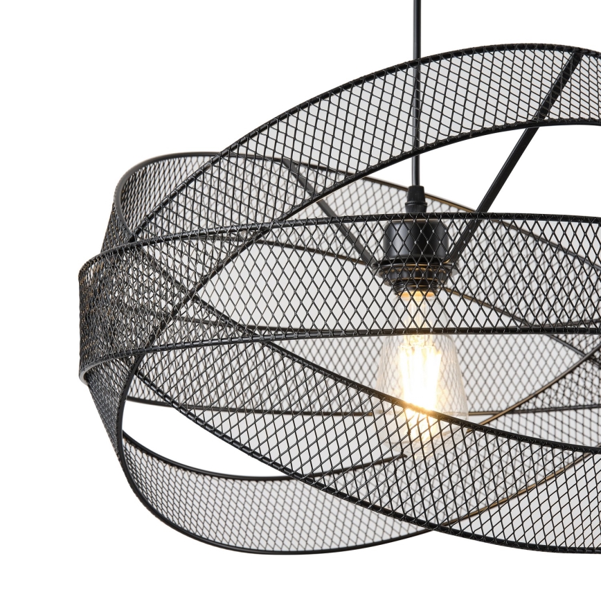 Luster na lanku 1xE27/40W/230V čierna