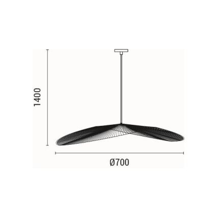 Luster na lanku 1xE27/40W/230V