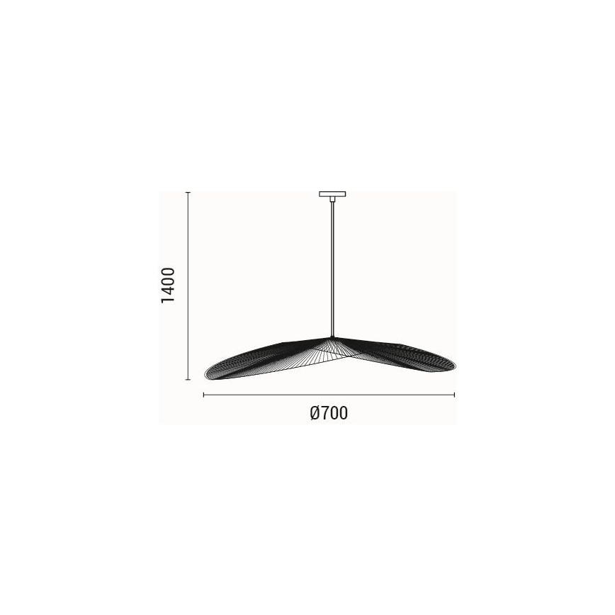 Luster na lanku 1xE27/40W/230V