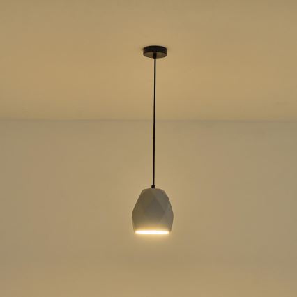 Luster na lanku 1xE27/40W/230V šedá