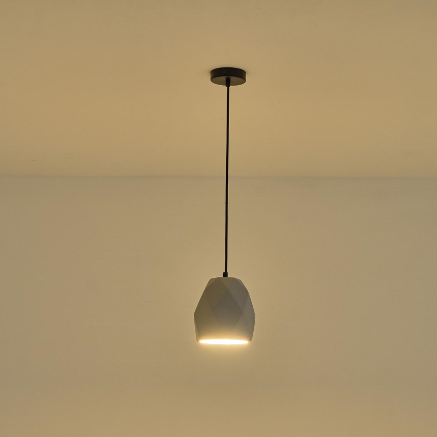 Luster na lanku 1xE27/40W/230V šedá