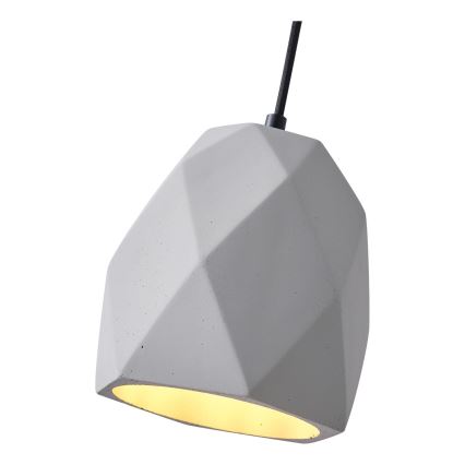 Luster na lanku 1xE27/40W/230V šedá