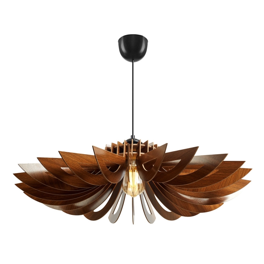 Luster na lanku 1xE27/60W/230V hnedá pr. 68 cm