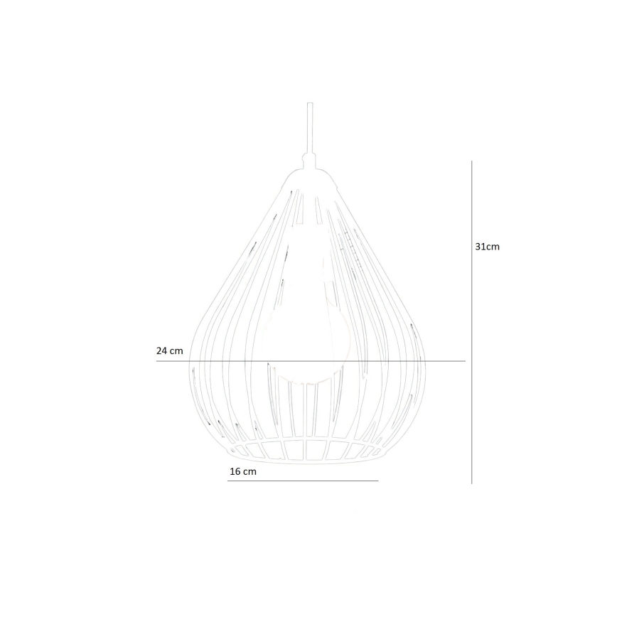 Luster na lanku 1xE27/60W/230V