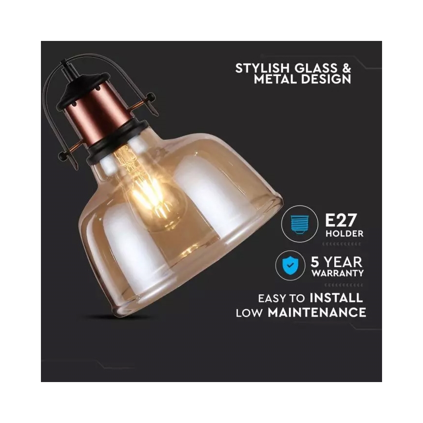 Luster na lanku 1xE27/60W/230V