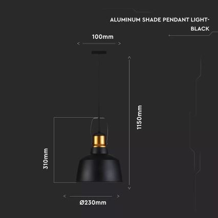 Luster na lanku 1xE27/60W/230V