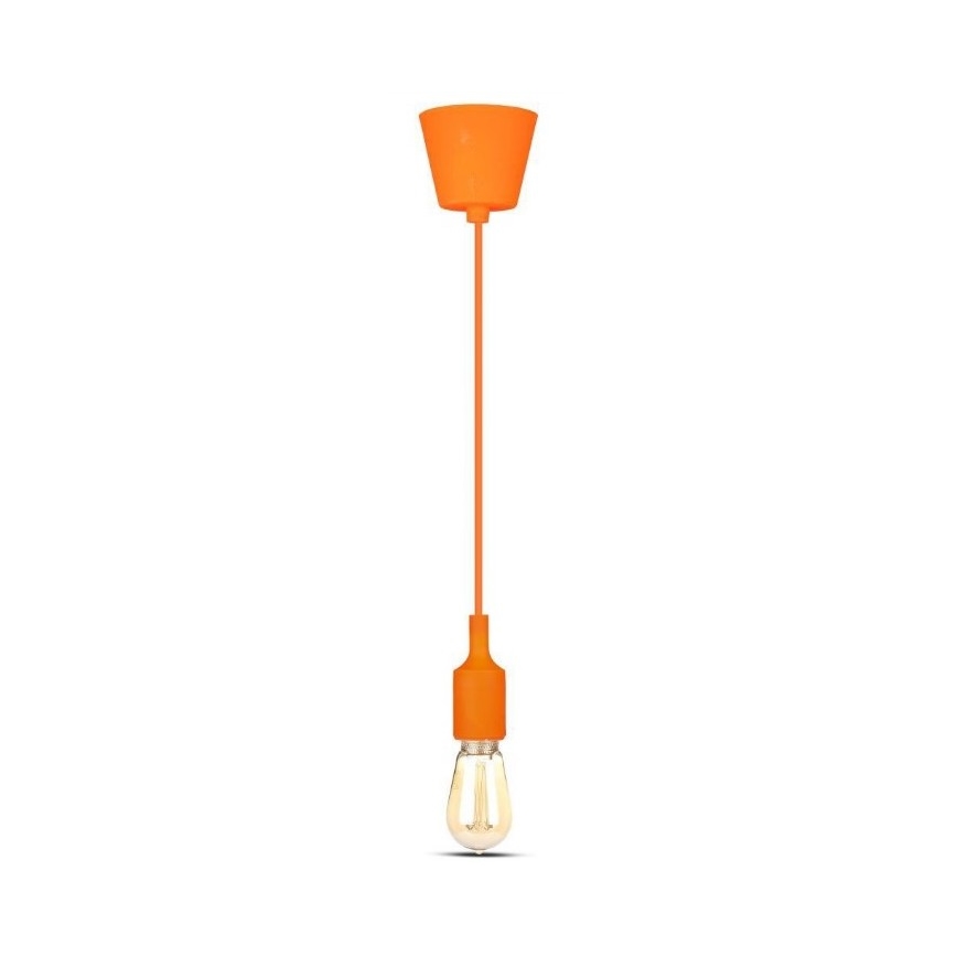 Luster na lanku 1xE27/60W/230V oranžová