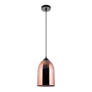 Luster na lanku 1xE27/60W/230V pr. 17 cm medená