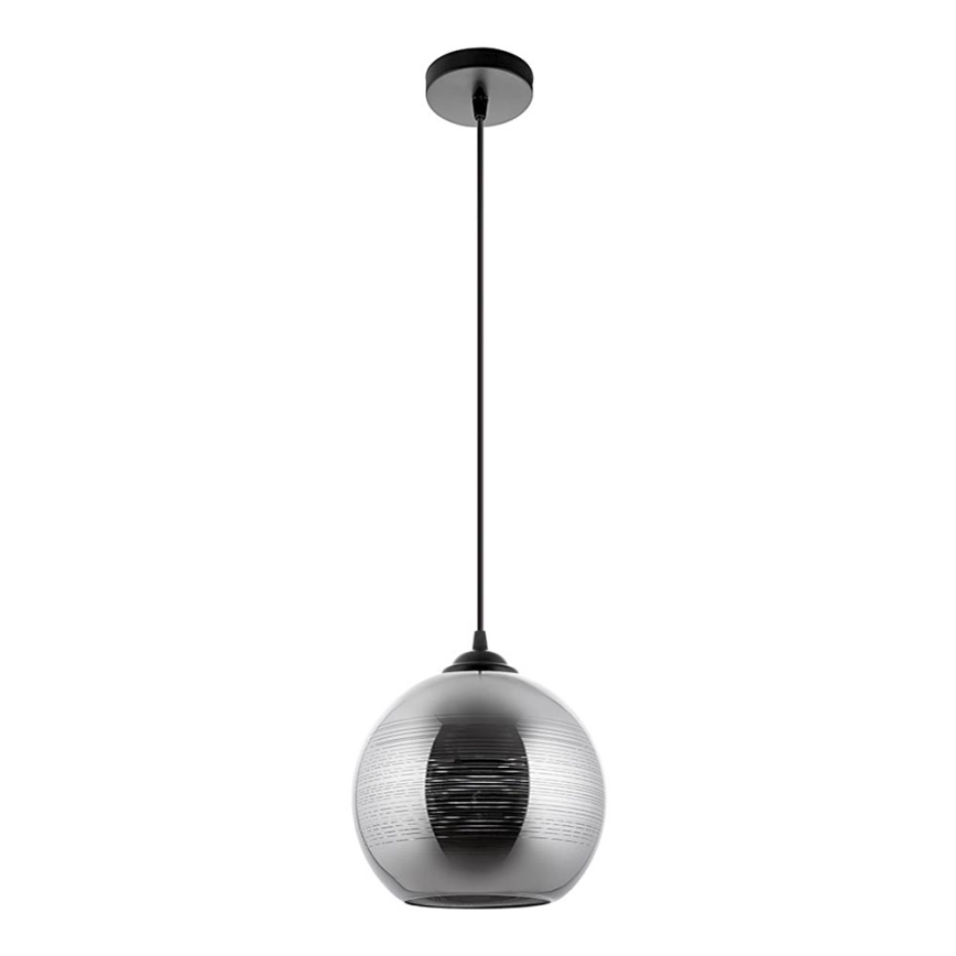 Luster na lanku 1xE27/60W/230V pr. 20 cm čierna