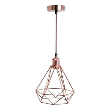 Luster na lanku 1xE27/60W/230V pr. 22 cm meď