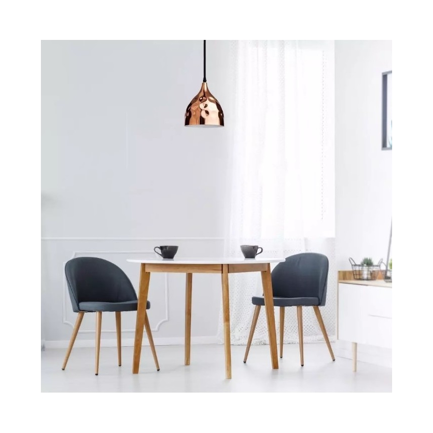 Luster na lanku 1xE27/60W/230V rosegold