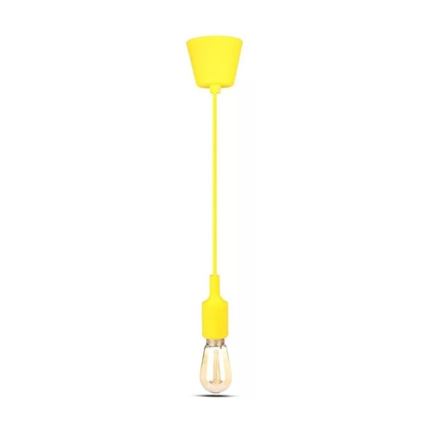 Luster na lanku 1xE27/60W/230V žltá