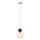 Luster na lanku 1xG9/7W/230V biela/hnedá