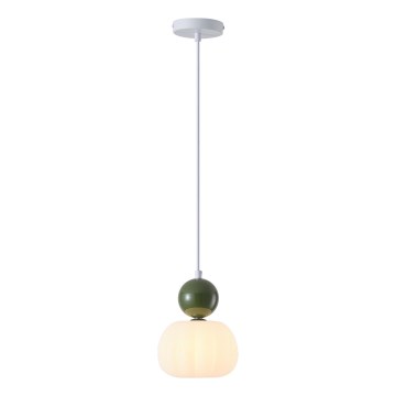 Luster na lanku 1xG9/7W/230V biela/zelená