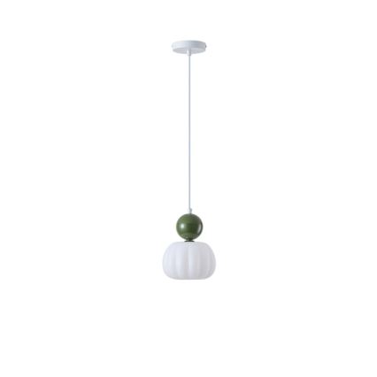 Luster na lanku 1xG9/7W/230V biela/zelená