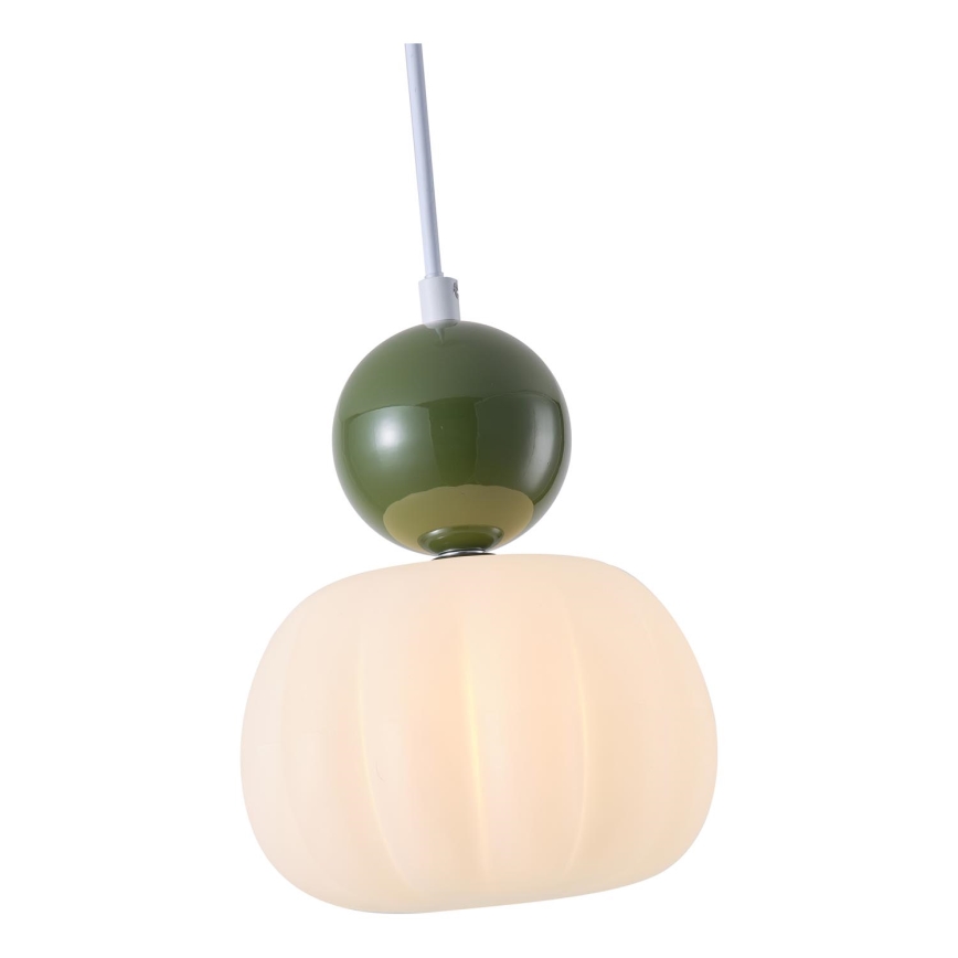 Luster na lanku 1xG9/7W/230V biela/zelená
