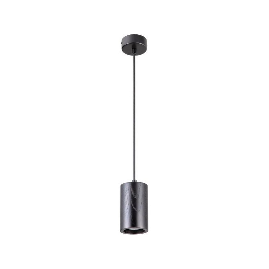 Luster na lanku 1xGU10/10W/230V jaseň/masív čierna