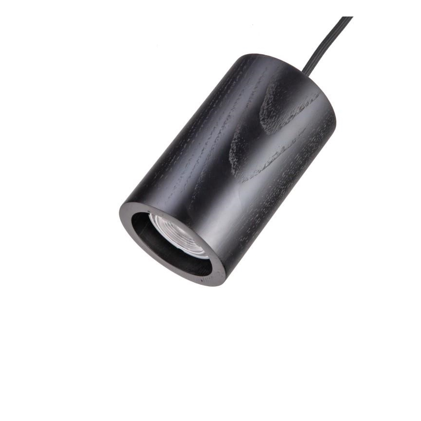 Luster na lanku 1xGU10/10W/230V jaseň/masív čierna