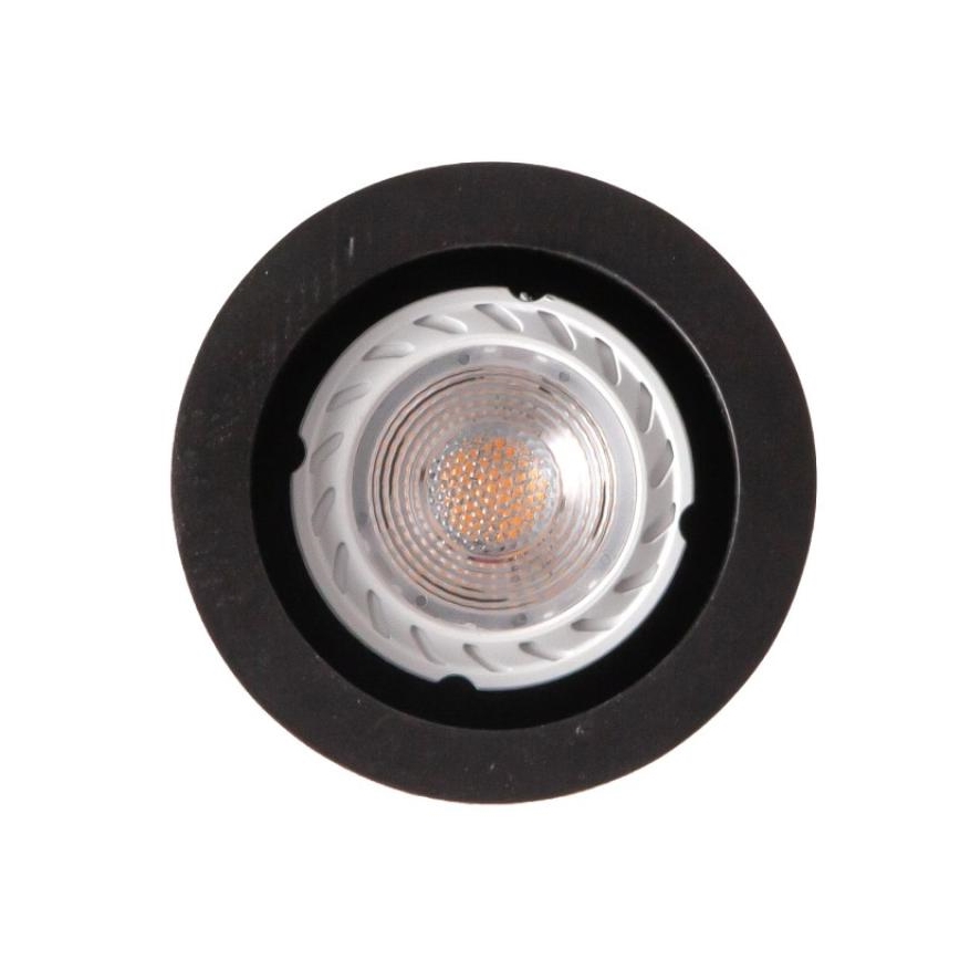 Luster na lanku 1xGU10/10W/230V jaseň/masív čierna