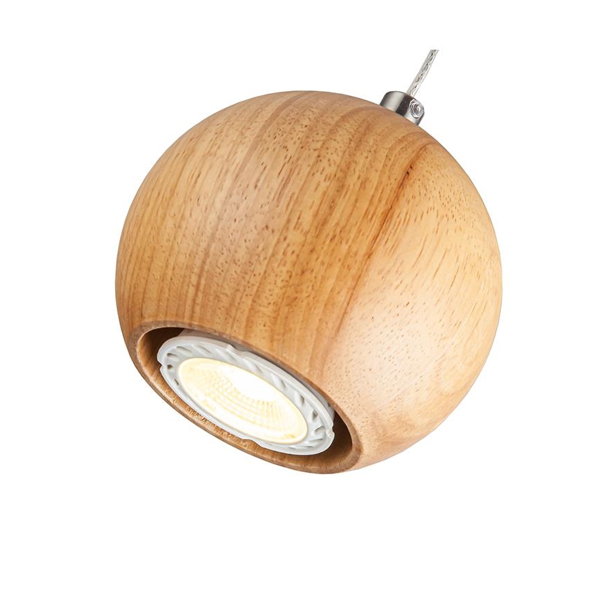 Luster na lanku 1xGU10/10W/230V jaseň/masív hnedá