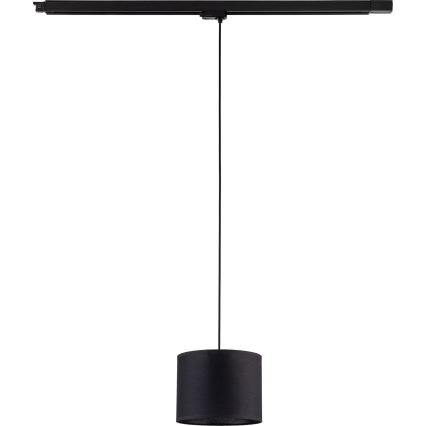 Luster na lanku do 3-fázového lištového systému TRACER 1xE27/15W/230V pr. 20 cm čierna