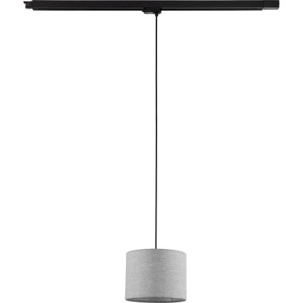 Luster na lanku do 3-fázového lištového systému TRACER 1xE27/15W/230V pr. 20 cm čierna/šedá