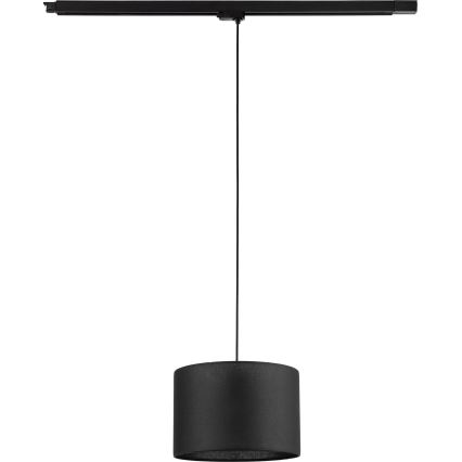 Luster na lanku do 3-fázového lištového systému TRACER 1xE27/15W/230V pr. 30 cm čierna