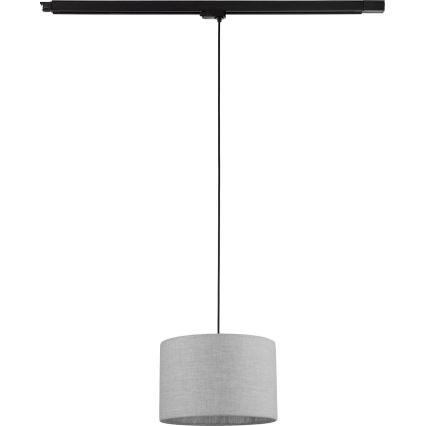 Luster na lanku do 3-fázového lištového systému TRACER 1xE27/15W/230V pr. 30 cm čierna/šedá