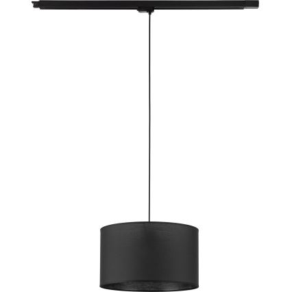 Luster na lanku do 3-fázového lištového systému TRACER 1xE27/15W/230V pr. 38 cm čierna