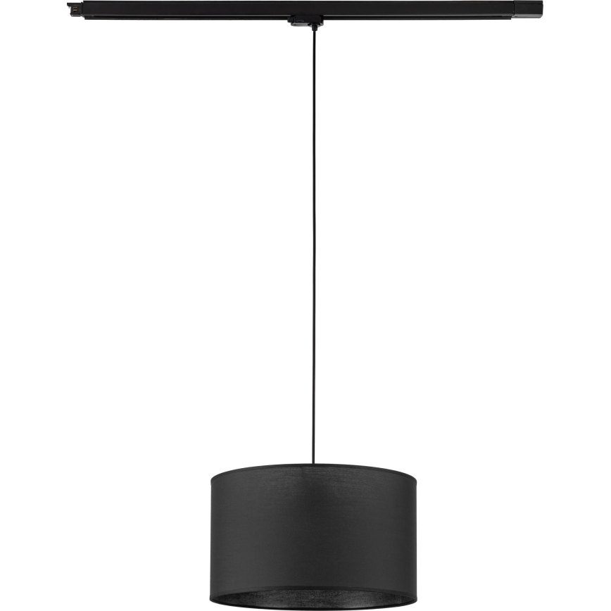Luster na lanku do 3-fázového lištového systému TRACER 1xE27/15W/230V pr. 38 cm čierna