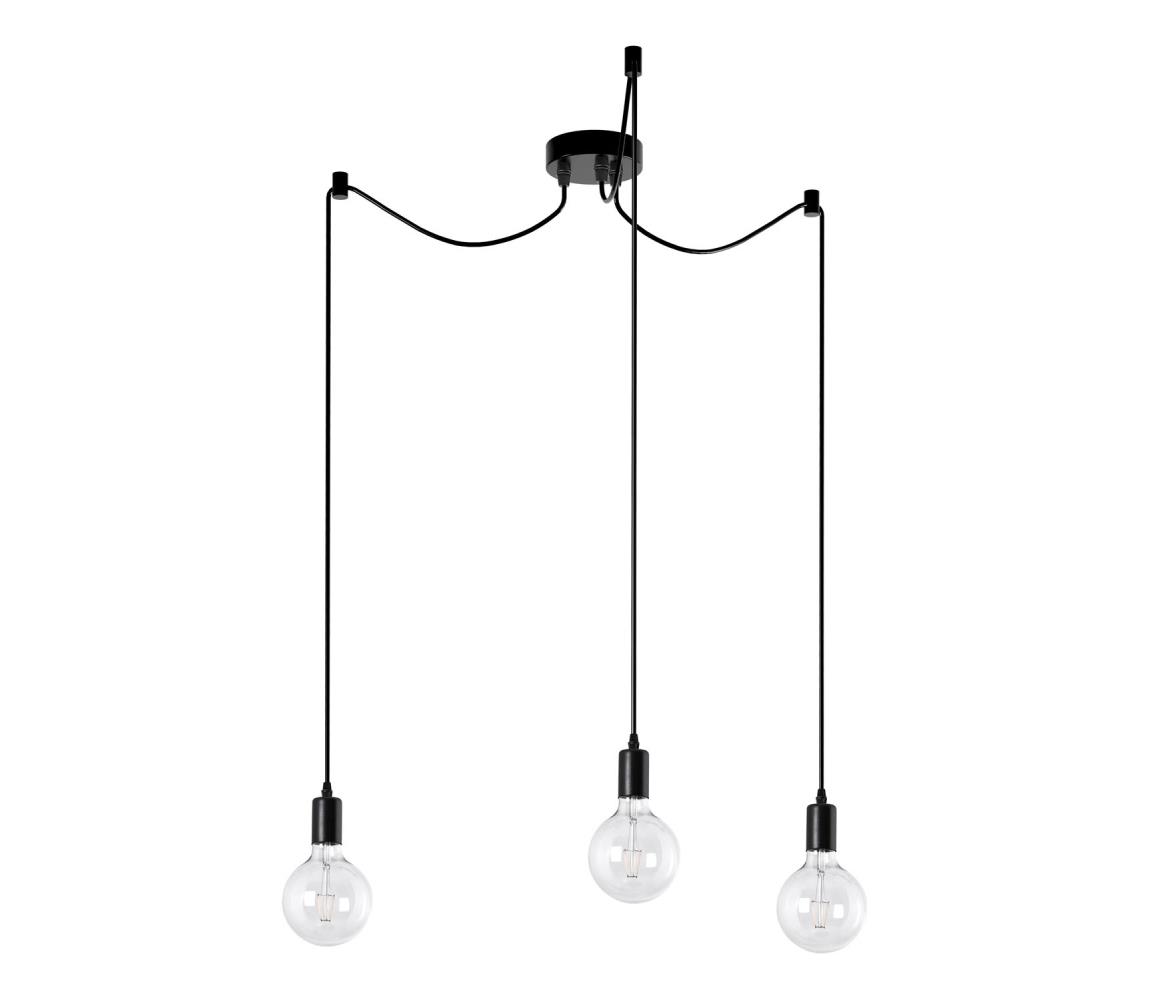 Luster na lanku 3xE27/60W/230V pavúk