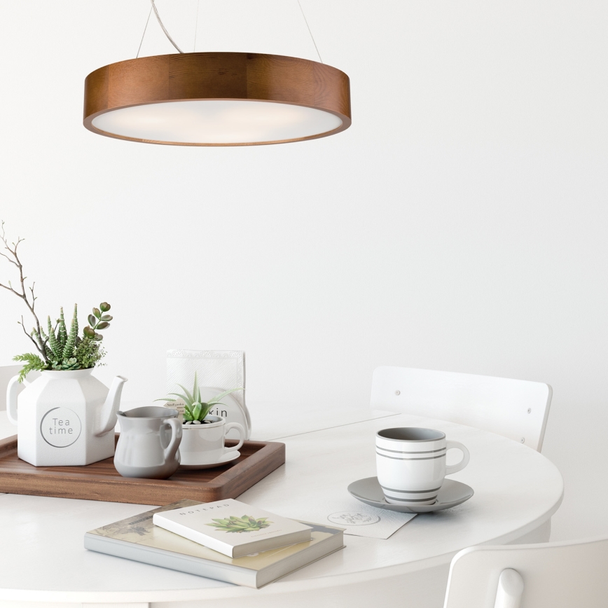 Luster na lanku 3xE27/60W/230V ø 47 cm borovica