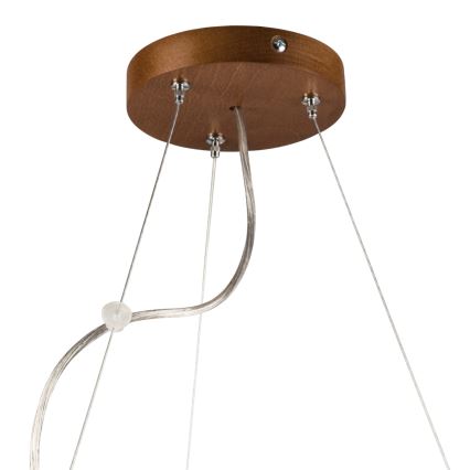 Luster na lanku 3xE27/60W/230V ø 47 cm borovica