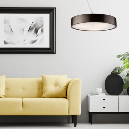 Luster na lanku 3xE27/60W/230V ø 47 cm borovica