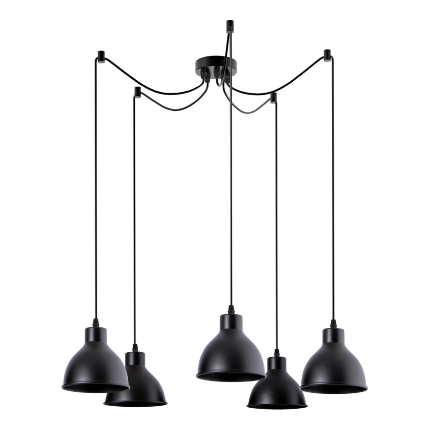 Luster na lanku 5xE27/60W/230V pavúk