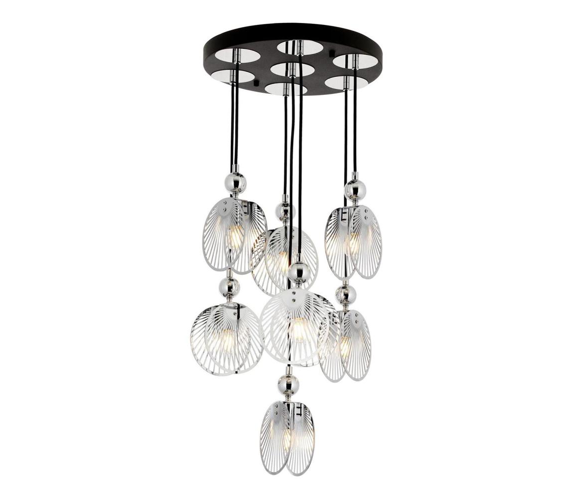 Luster na lanku 7xE27/40W/230V lesklý chróm 301AUR1272