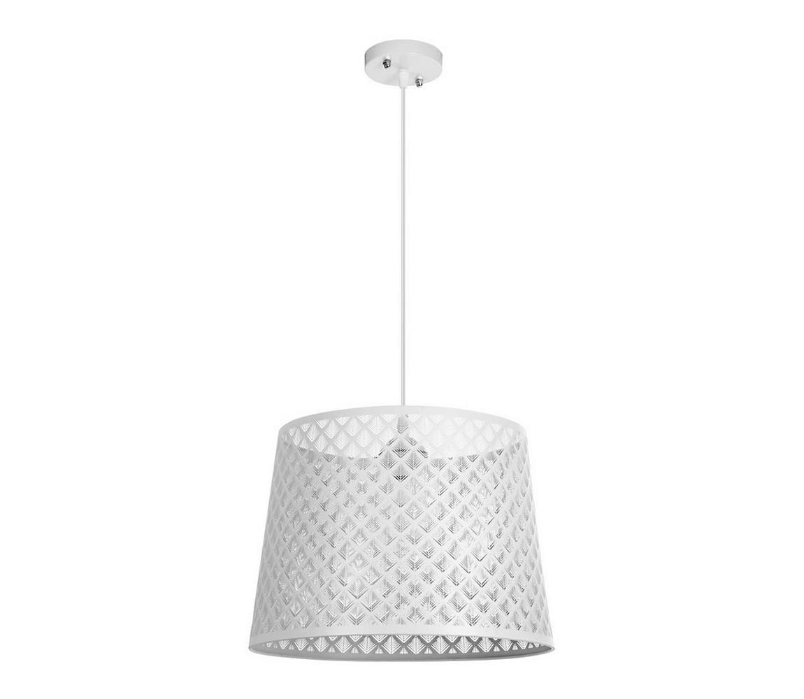 Luster na lanku ABAZUR 1xE27/60W/230V biela