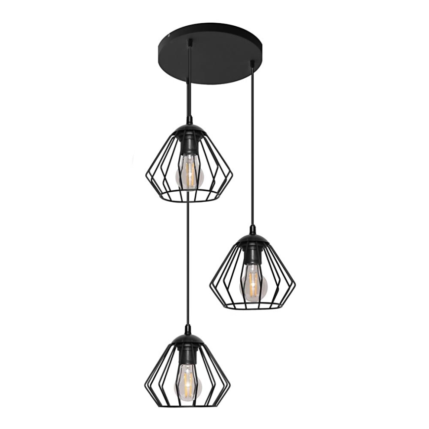 Luster na lanku AGAT 3xE27/15W/230V