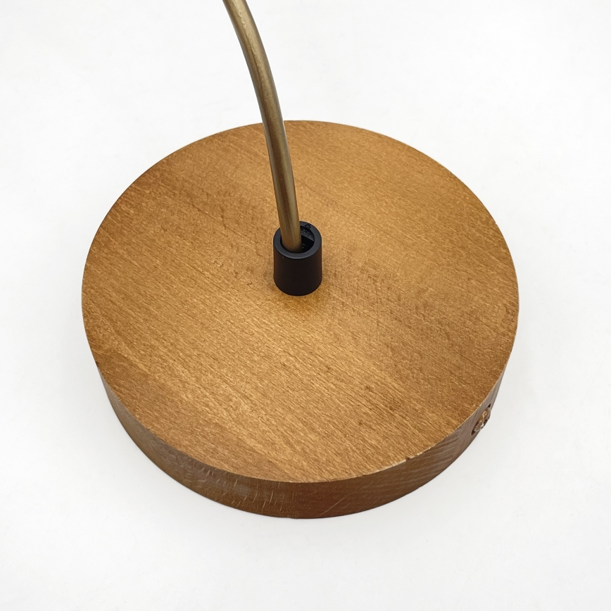 Luster na lanku AIDA 1xE27/60W/230V pr. 25 cm dub/hnedá/biela